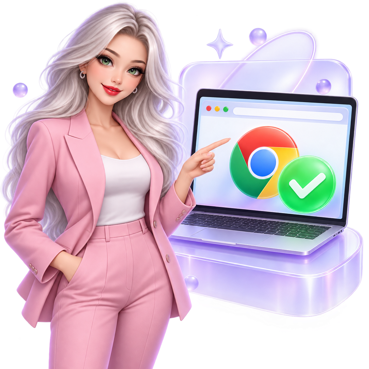 Chrome extensions page illustration